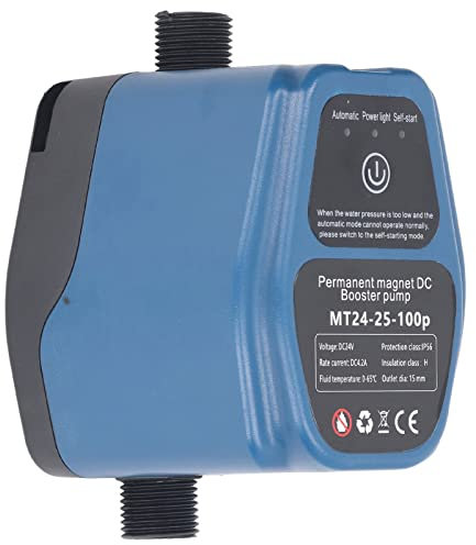 Water Pump, 100W 100-240V 25L Booster Pump Quiet Intelligent Sensing for Home (UK Plug 100‑240V)