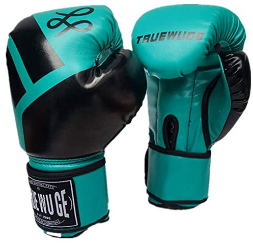 Boxhandschuhe, Trainingshandschuhe für Damen und Herren, Leder, Erwachsene, Fight Muay Thai Handschuhe, Handgelenkschutz, lila, 473 g (grün, 340 g)