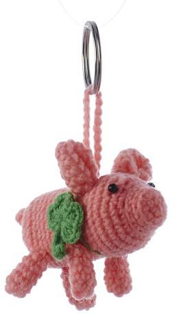 By Bers Frosch Kuh Bärchen gehäkelter Anhänger Schlüsselanhänger Taschenanhänger Häkel Wolle Tier lustig