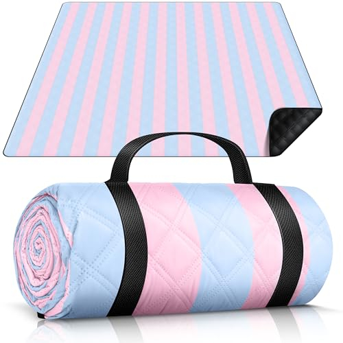 HOEL Picknickdecke 200x200 cm wasserabweisend + isoliert - Strandmatte gepolstert XXL - Picknickdecken - Outdoor Stranddecke für Picknick Camping Strand - Picnic Blanket