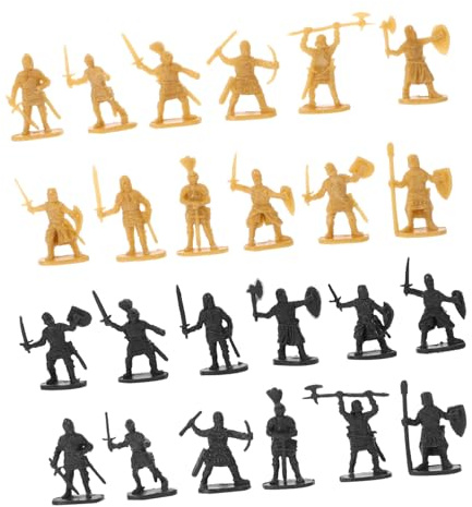 ERINGOGO 200pièces Mini Soldats Figurines Modèles Soldats Médiévaux Petites Personnes Miniatures De Table