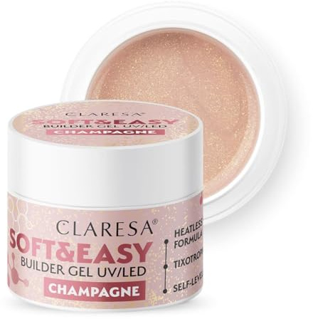 Activeshop Żel budujący Soft&Easy Gel Champagne 12g