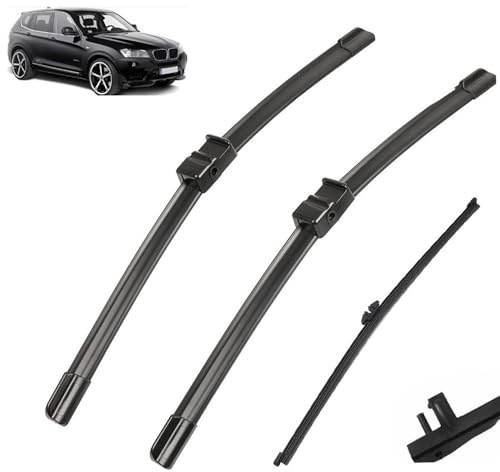 26;+20;+13; Tergicristalli per BMW X3 F25 2010 2011 2012 2013 2014 2015 2016 2017 Lunotto Anteriore Posteriore