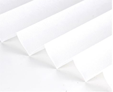 Plissee Zum Kleben Innenrahmen Selbstklebende Plissees in 5 Größen for Badezimmer und Balkon, halbverdunkelnde Fenstervorhänge for Schlafzimmer, Wohnzimmer, Balkon(Half blackout white,60cm X 180cm)