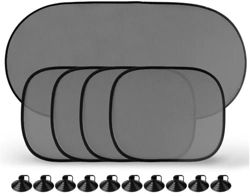 DQRG Pare-Soleil Vitres Pare-Soleil De Voiture Universel, Pare-Brise Pliable, Réflecteur, Pare-Brise, Fenêtre Automatique, Accessoires De Protection Voiture Pare-Soleil(5pcs Mixed Set)