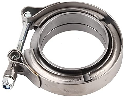 Kit Flange con Clamp V-Band 2pcs per Tubi di Scarico 2.25 Inch in Acciaio Inossidabile