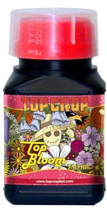 Top Crop Top Bloom 250 ml – Fertilizante Mineral para Floración – Favorece el Desarrollo de Flores Grandes y Saludables – Uso en Jardinería Orgánica (250 ml)