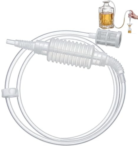 BeiZha Syphon Pump Tube 1.6m Flexible Plastic Hose for Manual Siphon in Home DIY Homebrew