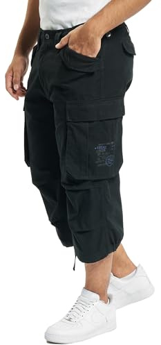 Brandit Industry Vintage 3/4 Shorts, color: black, size: M