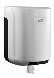 JVD Distributeur Jumbo Dévidoir Central Blanc, Convient pour Bobine Papier Format 450 au Diamètre Maxi 205 mm Cylindre dévidoir Central, clé Inclus