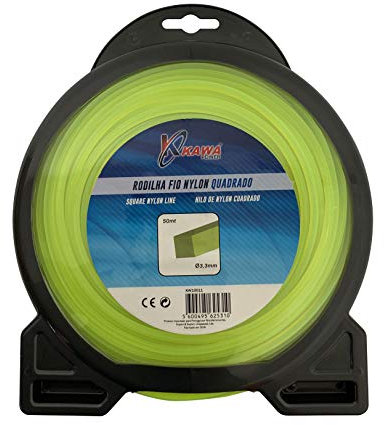 Hilo de nylon para desbrozadoras CUADRADO 3,3MM X 50mt Kawapower - Bricoferr