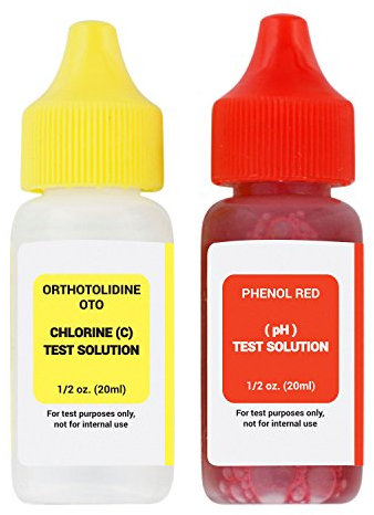 Opengardenweb Ricarica Test Kit Piscine e Spa 20cc | Kit di Test PH, Cloro Libero e Bromo Tipo Bestway | Refill Bottle Test Kit Acque Termali, Piscine e Spa