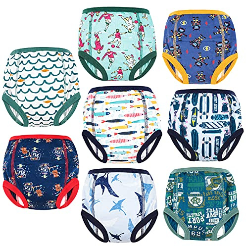 FLYISH DIRECT Calzones de Entrenamiento niño de Algodón Pañal de Aprendizaje Bragas de Aprendizaje, 110/4T