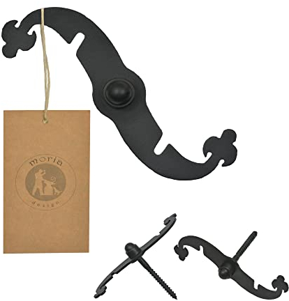 MORIA DESIGN Window Shutter Lock 14.5 cm | Lock for Window Casement and Shutter | Window Shutter Holder | Antique Window Swivels & Folding Shutters with Round Head for Screwing In