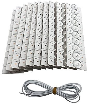 Irfora 20PCS 3V Lamp Beads mit optischem Linsenfliter für 32-65 LED TV Reparatur LED Lichtstreifen Teile Zubehör