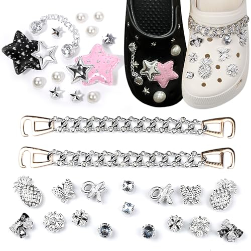 TYXHXTF 31 Stück Schuhanstecker, Schuh Charms, Charm für Kinder, PVC Shoe Charm, Clog-Dekor für Mädchen Frauen Kinder