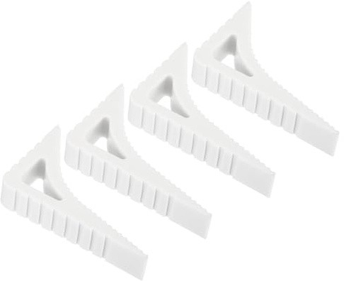 PATIKIL 4 Stück Türstopper, Türstopper aus Gummi, Türkeil, kleiner Türkeil, stabiler Fensterstopper für der Tür, Innenwand, weiß