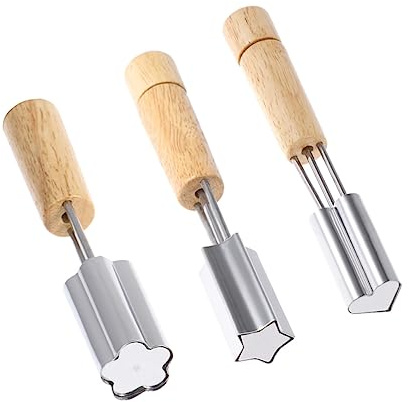 MAGICLULU Sternform zum Backen Edelstahl Ausstechform für Kekse Plätzchen Obst und Gemüse Prägeform Ausstecher Backwerkzeug für DIY und Dekoration