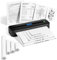 300dpi Thermodrucker A4, 2600mAh Mobiler Drucker A4 für Unterwegs, Ohne Tinte Kleiner Tragbarer Bluetooth Reisedrucker, Portable Kabelloser Kompakt Thermal Printer Kompatibel mit iPhone Android Handy