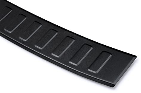 teileplus24 AL221 Aluminium Ladekantenschutz kompatibel mit VW Tiguan 3 Typ CT1 2024-, Farbe:Schwarz