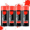 MORE FREE Pintura Spray Rojo Vivo 400 ml Adecuado para las Superficies de Metal, Madera y Plástico Pack de 4 Unidad