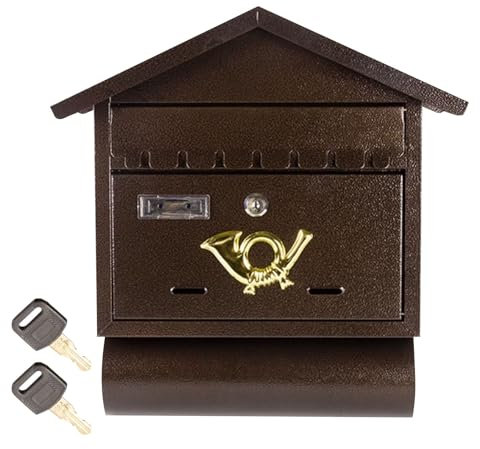 Cassetta Della Posta da Esterno,cassetta Lettere Esterno, Scomparto for Giornali, Cassetta Postale Passante Muro for Villaggio, Ufficio, Scuola, Hotel, Facile da Installare