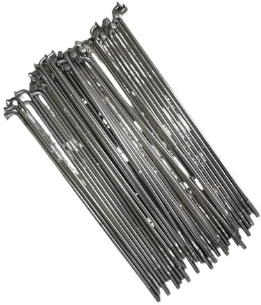 EKalgretrA Fahrrad Speichen 40PCS 131mm-180mm 14G 14K 2,0mm Silber Fahrrad Speichen Edelstahl Mountain Road Hohe festigkeit Klapp Mountainbike(180mm)