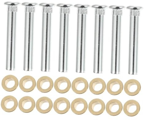TOPPERFUN 8pezzi Kit Perni e Boccole Per Cerniere Delle Porte in Lega Di Alluminio Sostituzione Cerniere Per Portiere Auto Compatibili Modello 97-05