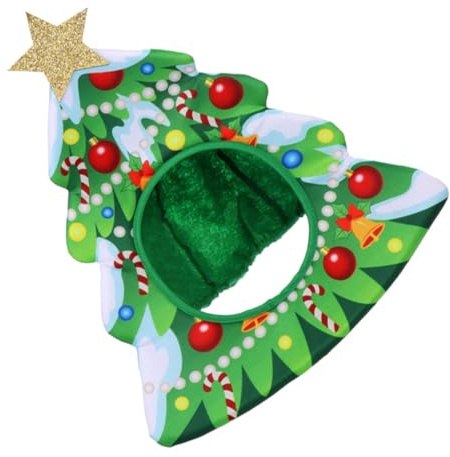 FUNNETOYU Weihnachts Kopfbedeckung Aus Vliesstoff Leicht Und Atmungsaktiv Lustige Partyzubehör Für Weihnachtsfeier Und Rollenspiele In Grün