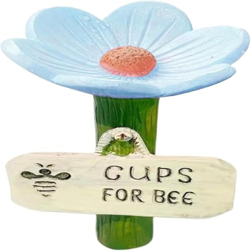 Bee Watering Station,Flower Shaped Bee Waterer,Hygienic Resin Outdoor Feeder Provides Safe Hydration For Bees & Pollinators,for Garden, Patio, And Yard Decor To Support Backyard Wildlife