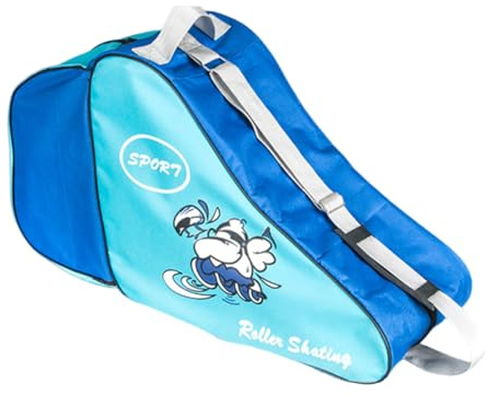Borsa per pattinaggio su ghiaccio, portatile, grande, traspirante, per bambini, per pattinaggio su ghiaccio per ragazzi e ragazze, borsa per pattinaggio su ghiaccio, bagaglio per pista di hockey