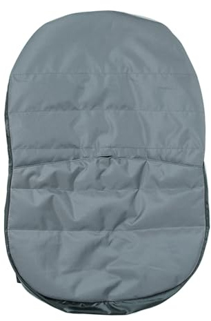 Keenso Coprisedile per Tosaerba da Equitazione, Tessuto Oxford Impermeabile con Punti in Silicone Antiscivolo e 3 Tasche Portaoggetti, per Sedili del Trattore Schienale da 12,4-14,1 (GRAY)
