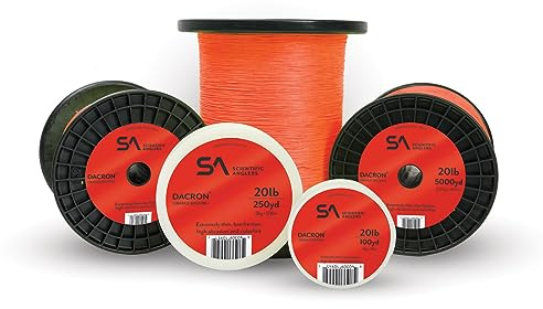 Scientific Angler Dacron 30 – Pfund Test Fly Line Backing (orange, 100 Meter)