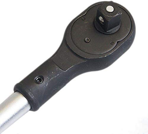 KATSU Cricchetto Reversibile 3/4, Heavy Duty 24 Denti a Sgancio Rapido Reversibile Manico per Chiave a Bussola, Acciaio al Cromo Vanadio, Strumento Meccanico per Autoriparazione, 460mm