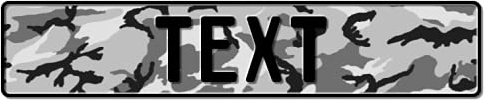 Funschilder.de – mit Muster & Motiven Blechschild selbst gestalten (520 x 110 mm), individuelles Namensschild für Haustür, Türschild für Kinderzimmer, Fun Kennzeichen aus Aluminium, Made in Germany