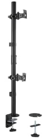 Kensington Vertical Stacking Dual Monitor Arm, for up to Two 29 - 32 Screens, Adjustable Rotating Stacked Double Mount for PC Computer Desks, Multi Directional Stand with Cable Tidy (K53802WW)