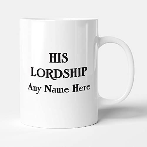 Victorian Printing Co - Personalised His Lordship Gift Mug, Ceramic, 11fl.oz.