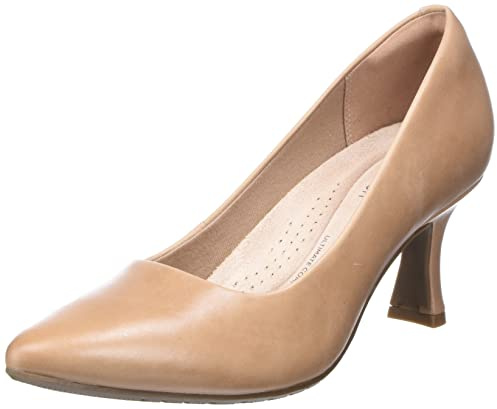 Clarks Kataleyna Gem Womens Warm Beige Lea, 4.5