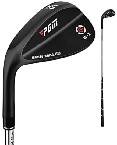 Left Hand Golf Sand Wedge 56 60 Degree Men Women Premium Woman Man Golf Club Pole Steel Golf Club Wedges (black,56 Degree)