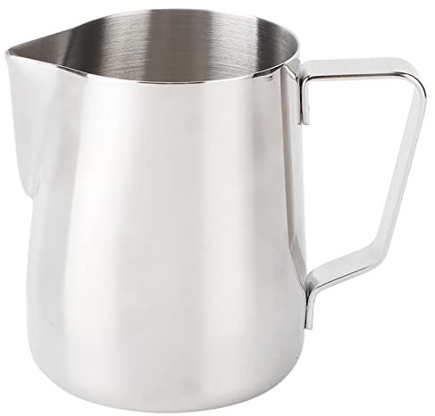 Pichet à lait, 12Oz/20Oz Milk Frother Steamer Cup Stainless Steel Milk Frothing Cup Coffee Milk Frother Jug Cupfor Latte Art Pitcher for Home Coffee Shop Use (350ML)
