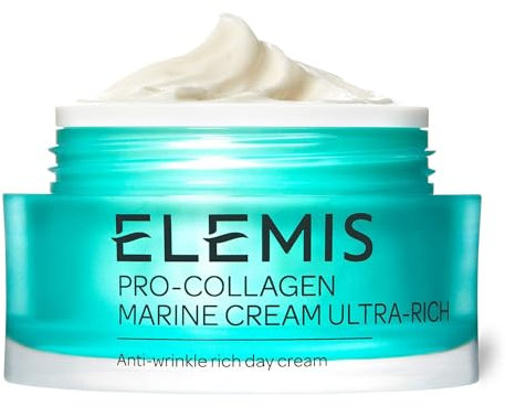 Elemis Elemis Marine Cream med Ultra-Rich Pro-Collagen, Rich Anti-rynkkräm Daglig fuktgivande lotion mot åldrande ansikte, återfuktande kräm, slät och återfuktar, 50 ml
