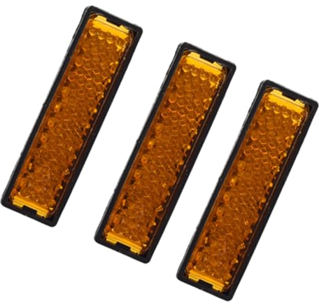 Mllepjdh 8 Stück Pedalreflektor verstärkte Reflektoren für Pedale Fahrräder Pedale Pedale Radreflektoren Mountainpedalreflektor