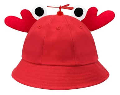 SIEBOLD Gorra Helice,Sombrero de Hélice,Helicóptero Sombrero,interesante Crab Party Sombrero,para adultos Suministros de fiesta de disfraces de cosplay Favores Halloween