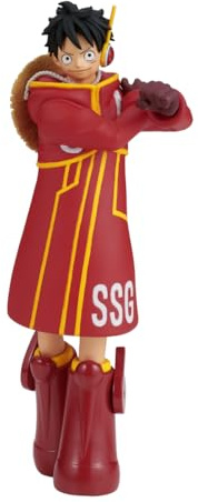 Banpresto Figura d'azione da collezione Monkey D. Luffy One Piece - The Shukko - Vista Egghead, 14 cm - BP28587P Multicolore, ideale per i fan degli Anime
