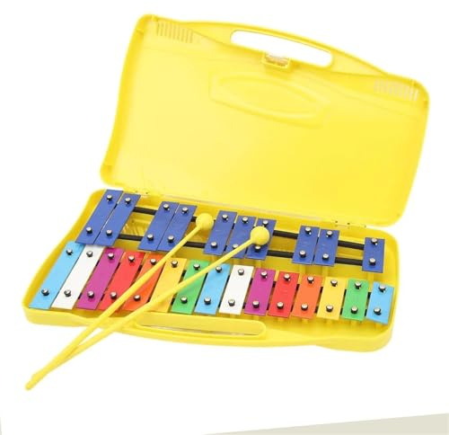 Xylophon-Instrument Professionelles Metall-Xylophon Mit 25 Tönen Tragbar Professionelles Xylophon Für Musikliebhaber