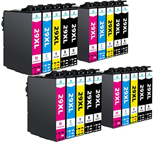 Hyggetech 29XL Tintenpatronen als Ersatz für Epson 29XL 29 Druckertintenpatronen Kompatibel mit Epson Workforce Pro XP432 XP245 XP455 XP235 XP345 XP255 XP452 XP352 XP455 XP435 (20er Pack)