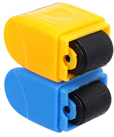 DIYEAH 2pcs Privacy Protection Roller Stamps Wide Roller Stamps Leak Protection Random Color