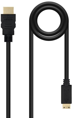 Brightium Cable HDMI a Mini HDMI V1.3 A/M-C/M, 1.8m, para conectar dispositivos portátiles a pantallas y proyectores.