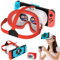 VR-Headset für Nintendo Switch OLED, Virtual-Reality-Brille für Nintendo Switch, passend für Erwachsene und Kinder, 3D-Spiele, Orange