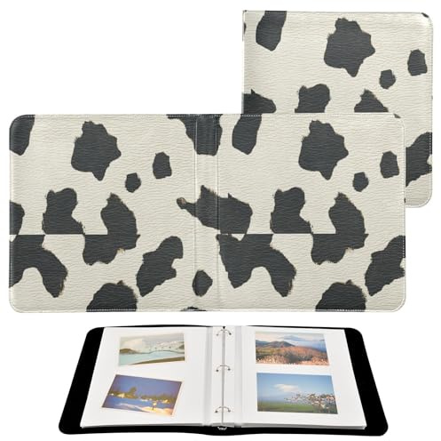 Libro fotografico per foto, fotolibri con texture della pelle di mucca, per foto di tutte le dimensioni, autoadesivo, 10 x 15 cm, 12 x 17 cm, 15 x 20